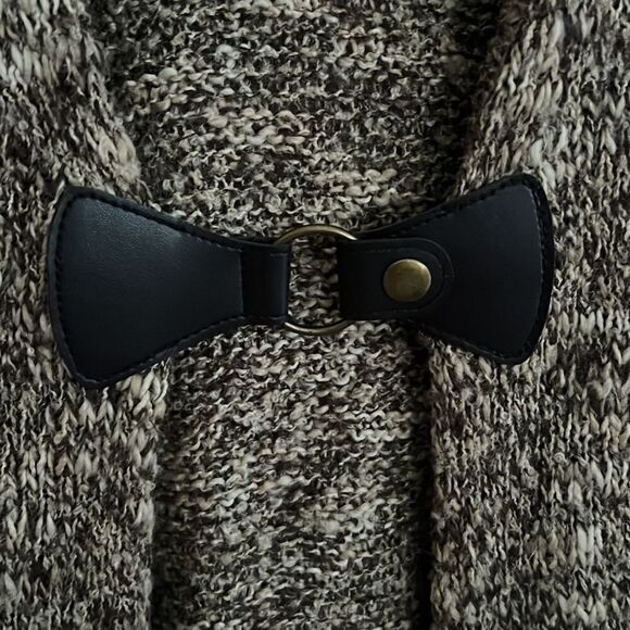 Dress Barn Women’s 1X beautiful thick knit slouchy neutral tan cardigan sweater - Picture 7 of 15